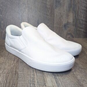Kizik Venice Slip On Shoe Mens 8 or Womens 9.5 White Hands Free Casual Sneakers